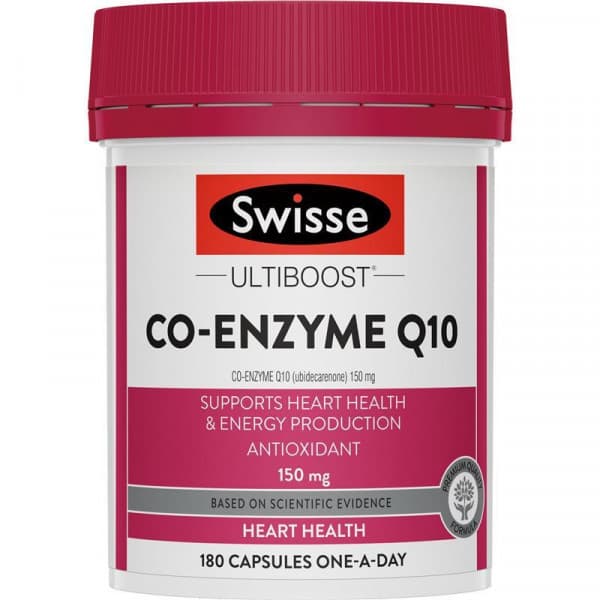 Swisse CoEnzyme Q10 150mg 180 Capsules 9311770599665